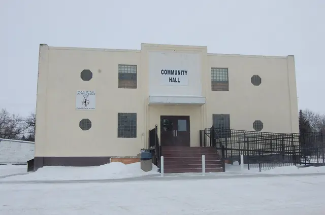 The Community Hall in winter